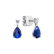 Náušnice s diamantem a tanzanitem Whispers of Light3