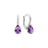 Náušnice s diamanty a ametystem Lauriene3