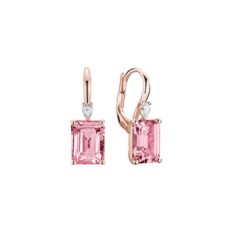 Náušnice s diamantem a turmalínem Royal Anne