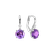 Náušnice s diamantem a ametystem Mariella3