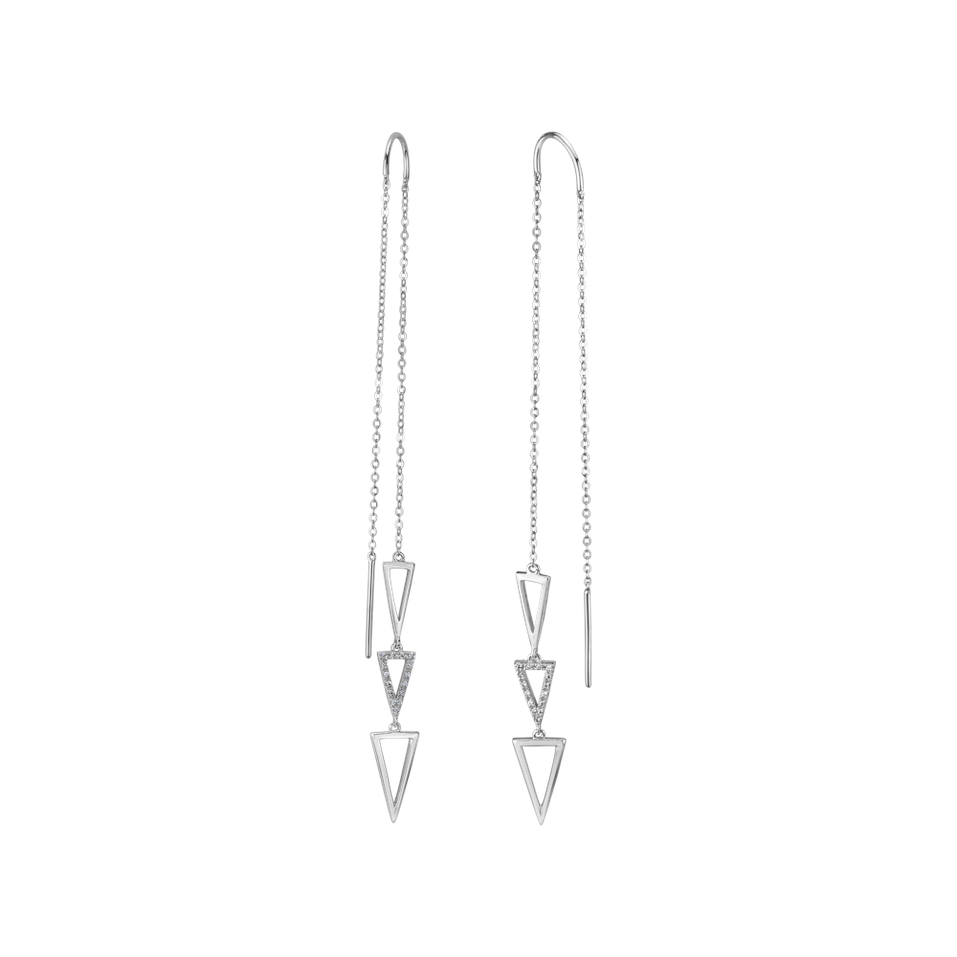 Náušnice s diamanty Viora