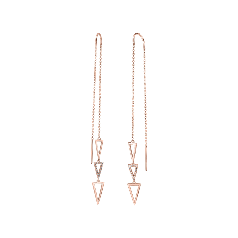 Náušnice s diamanty Viora