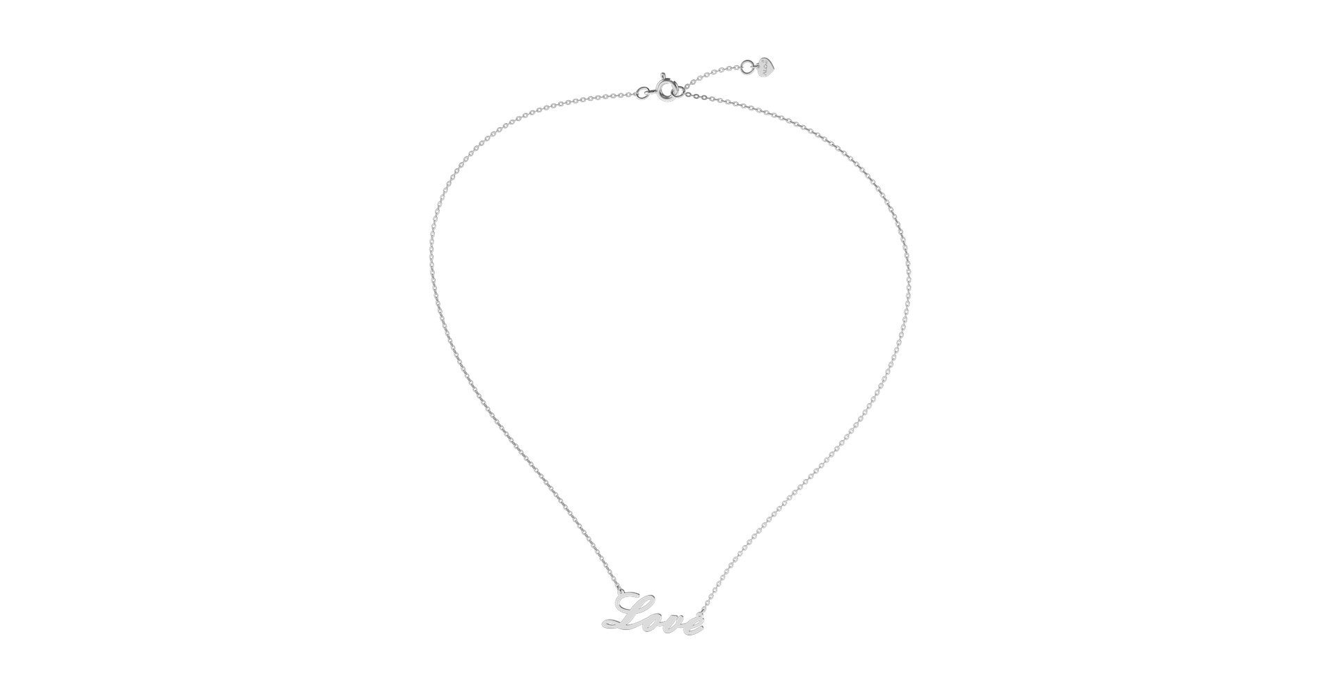 Náhrdelník s diamantem Love