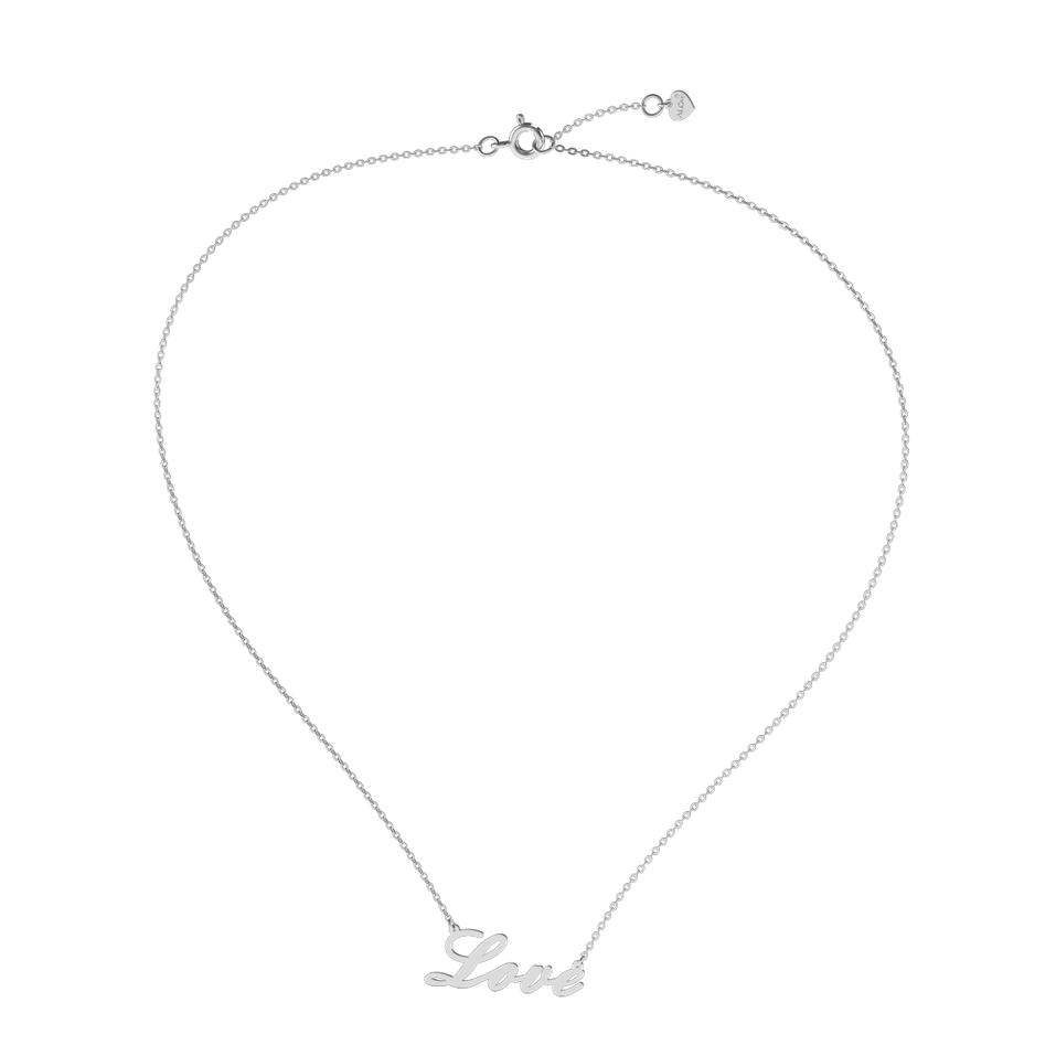 Náhrdelník s diamantem Love