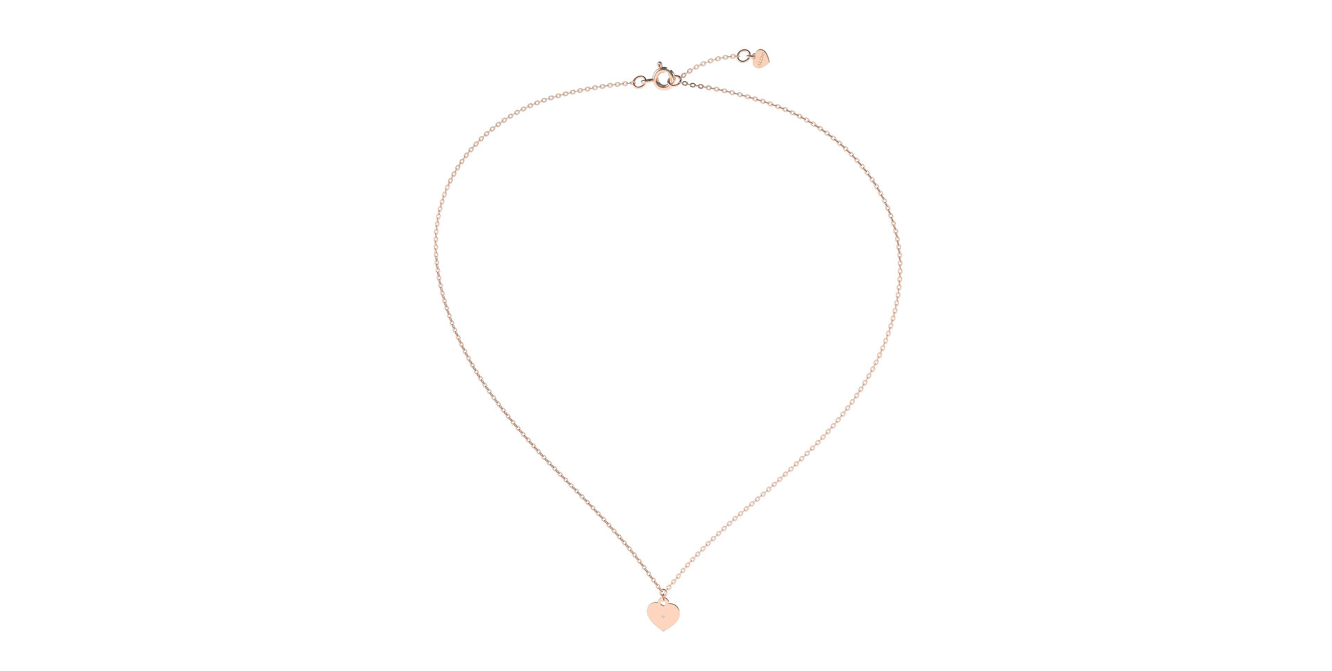 Náhrdelník s diamantem Dream Heart