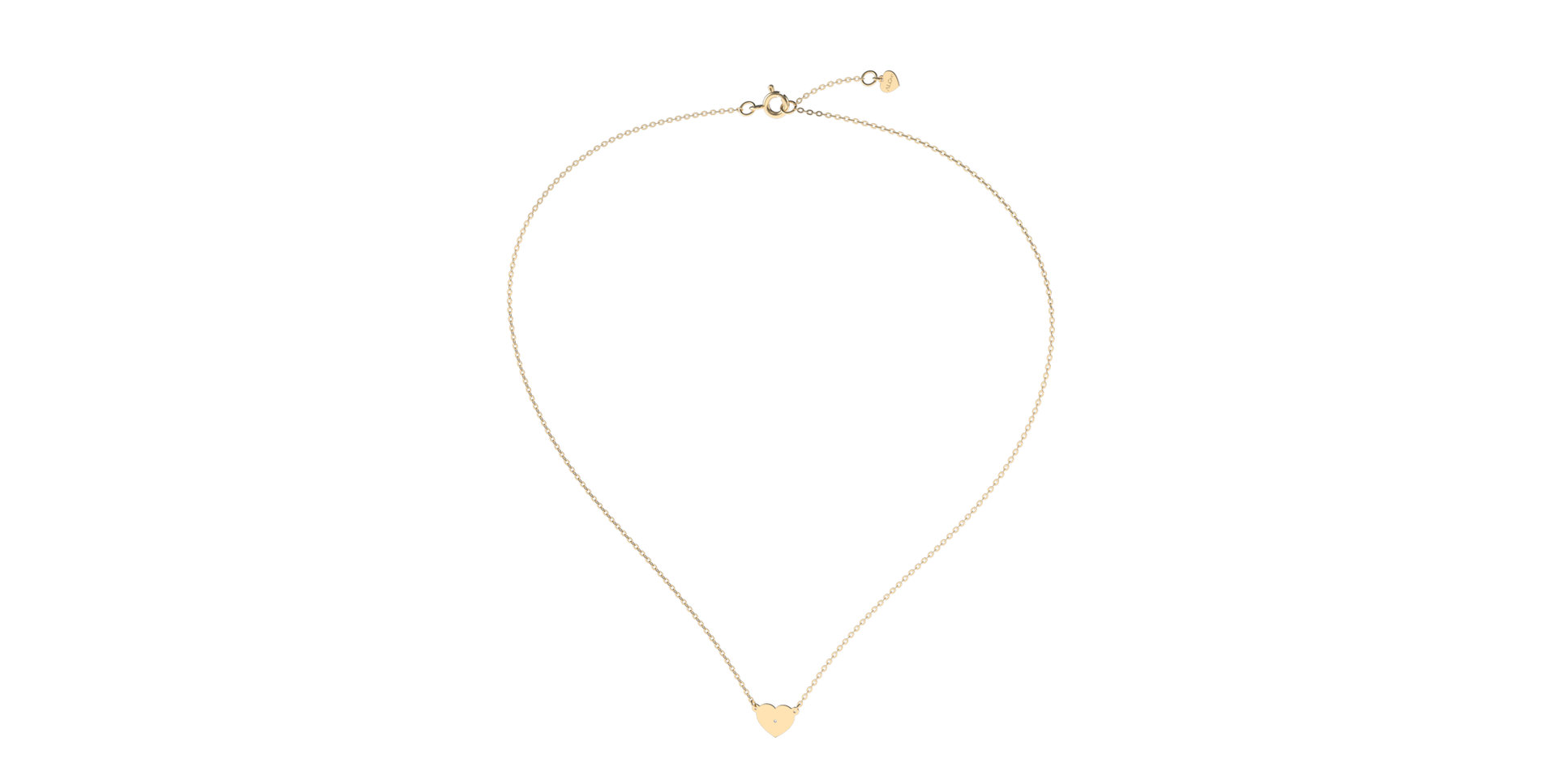 Náhrdelník s diamantem Lovely Heart