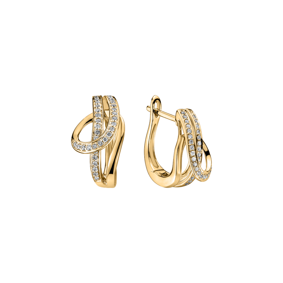 Náušnice s diamanty Chantira