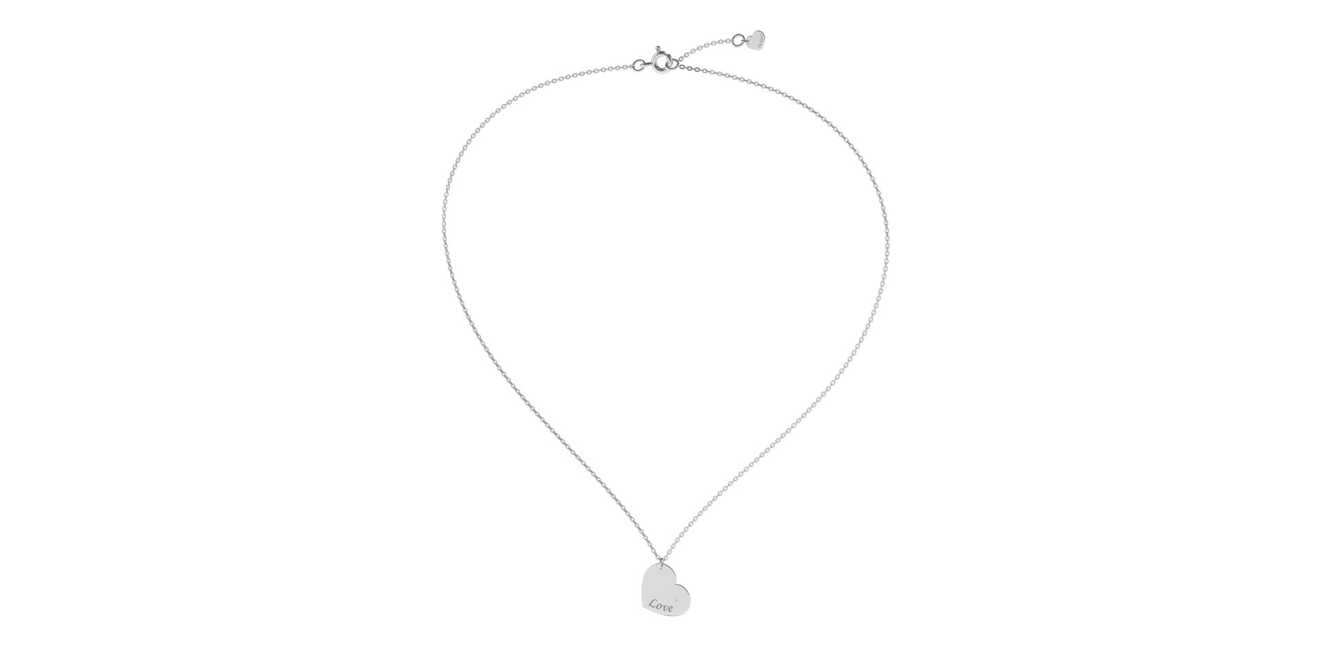 Náhrdelník s diamantem Amour Heart