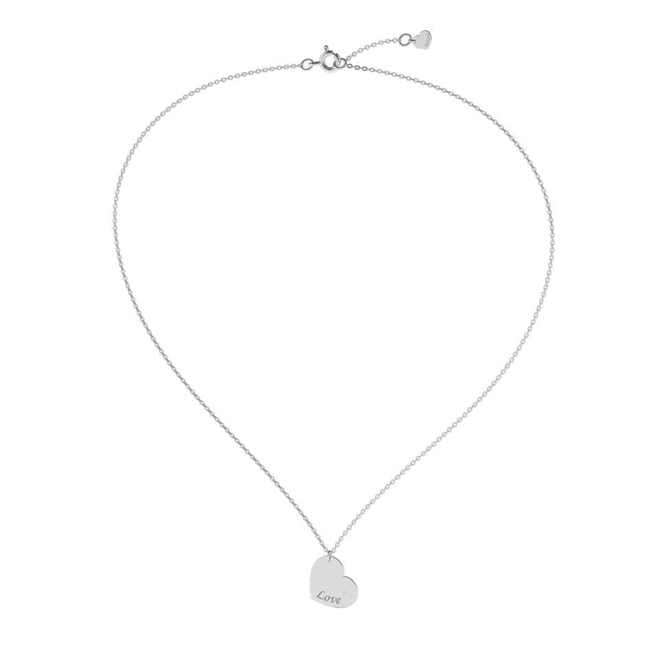 Náhrdelník s diamantem Amour Heart
