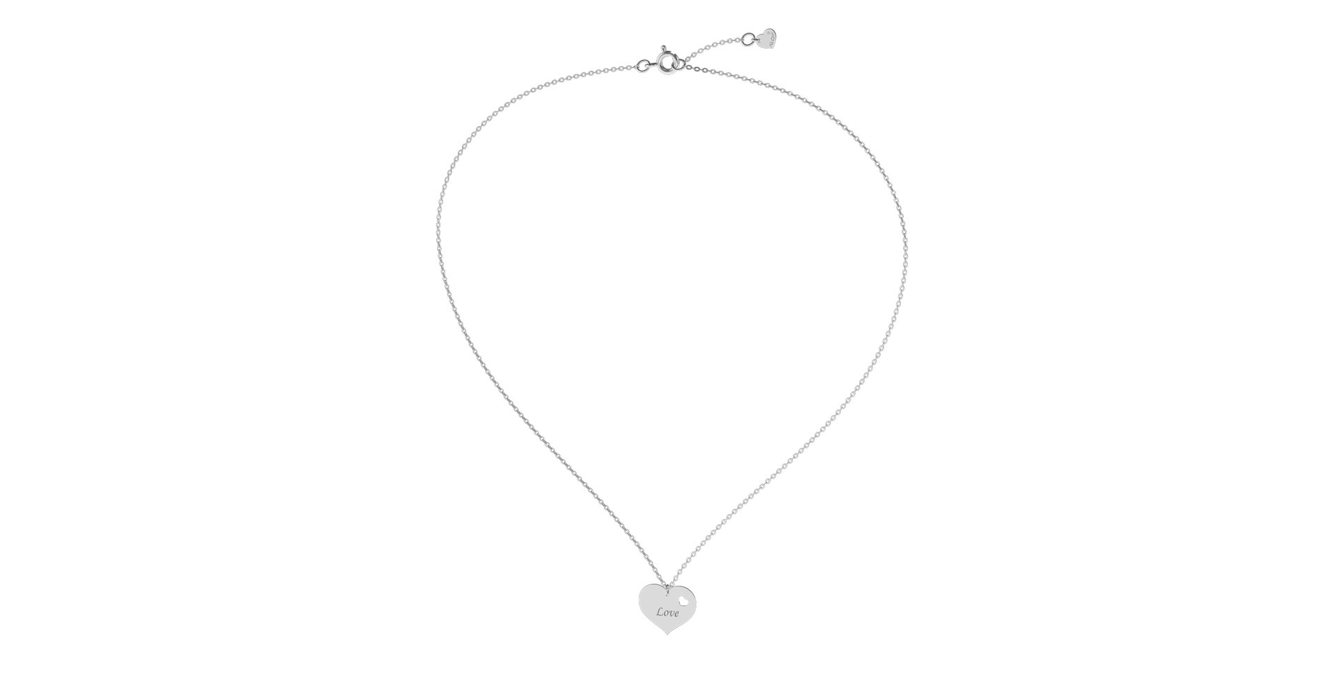 Náhrdelník s diamantem Double Love