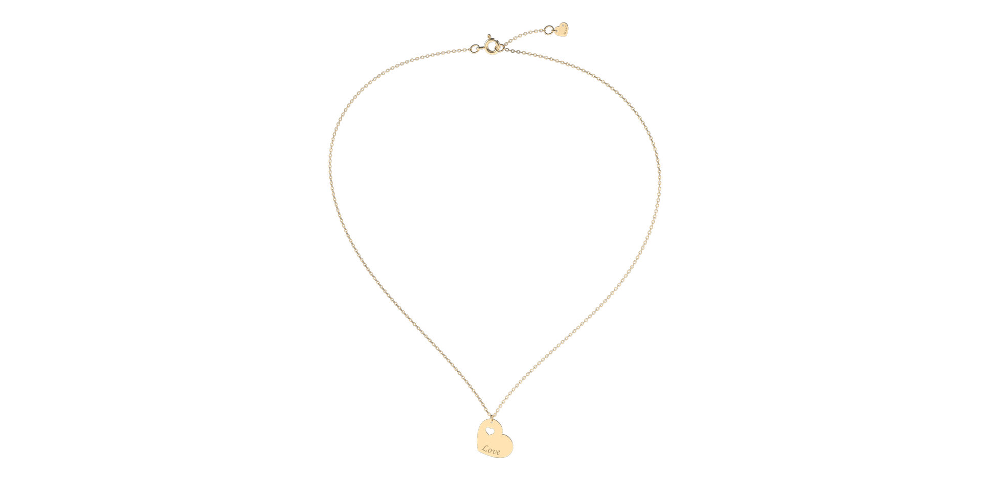 Náhrdelník s diamantem Double Love