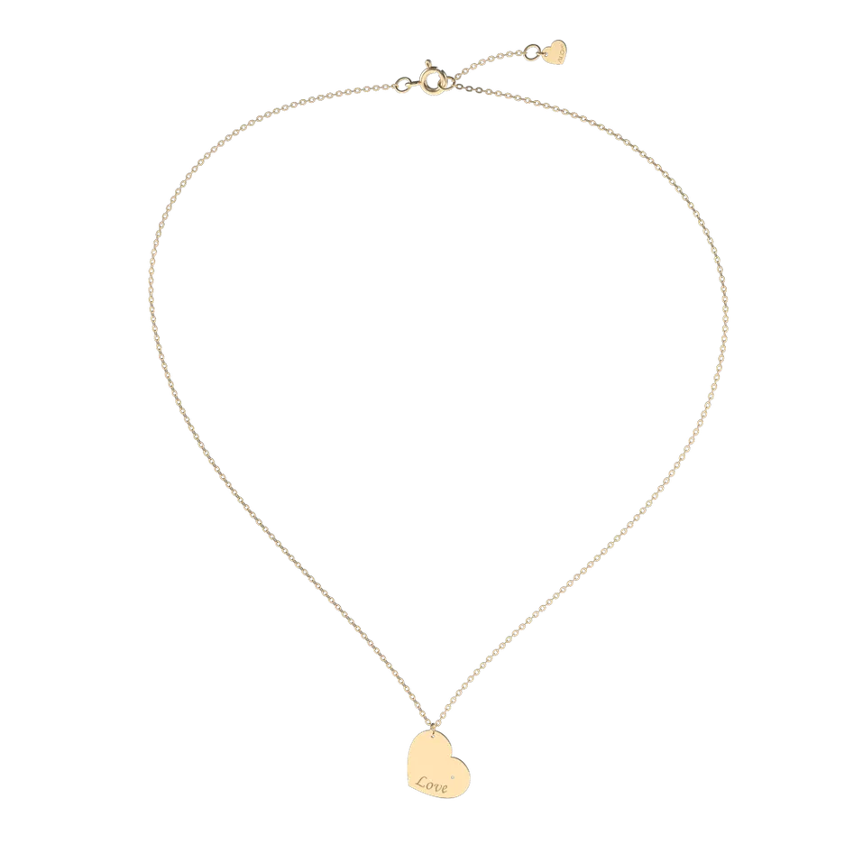 Náhrdelník s diamantem Amour Heart