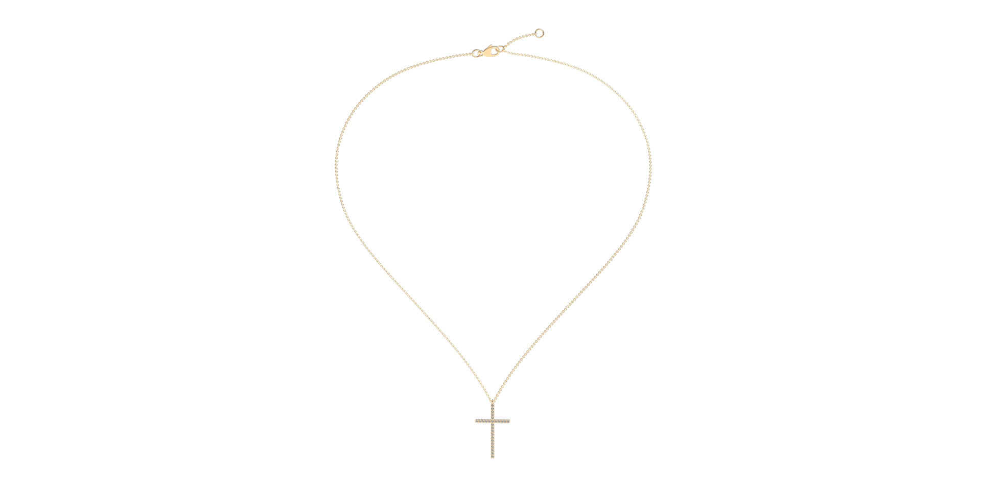 Náhrdelník s diamanty Cross