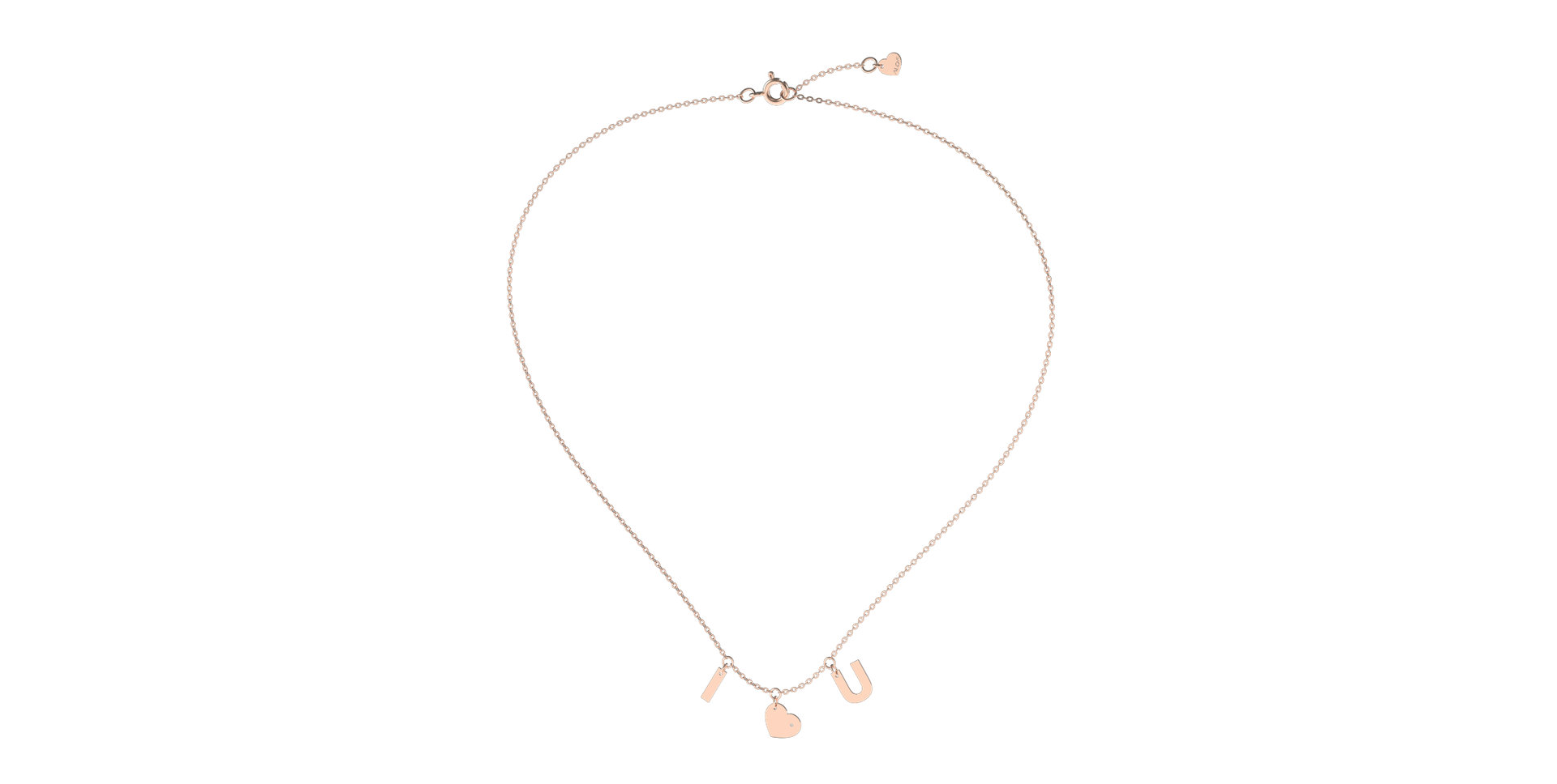 Náhrdelník s diamantem Amour