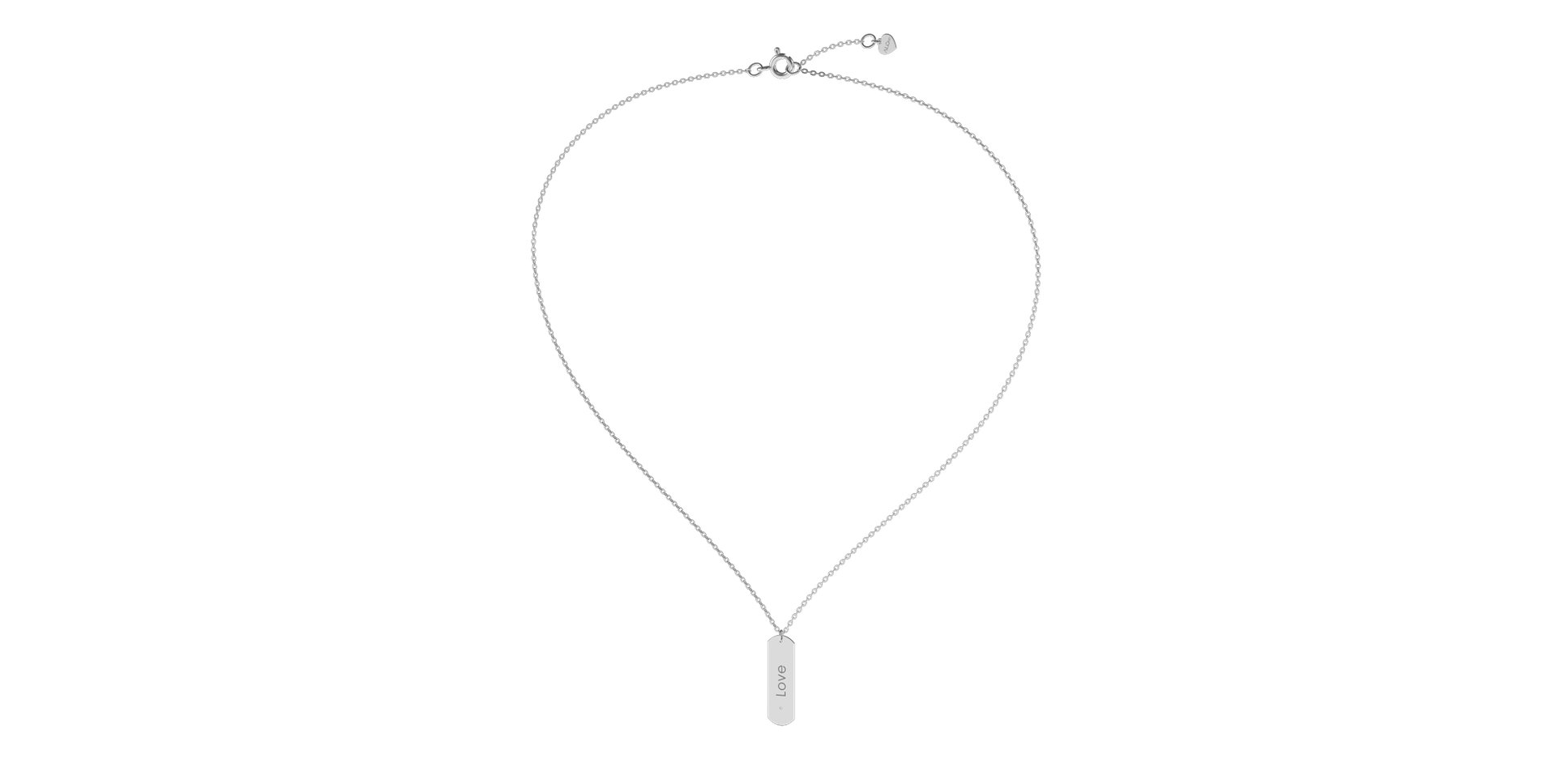 Náhrdelník s diamantem Love Stamp