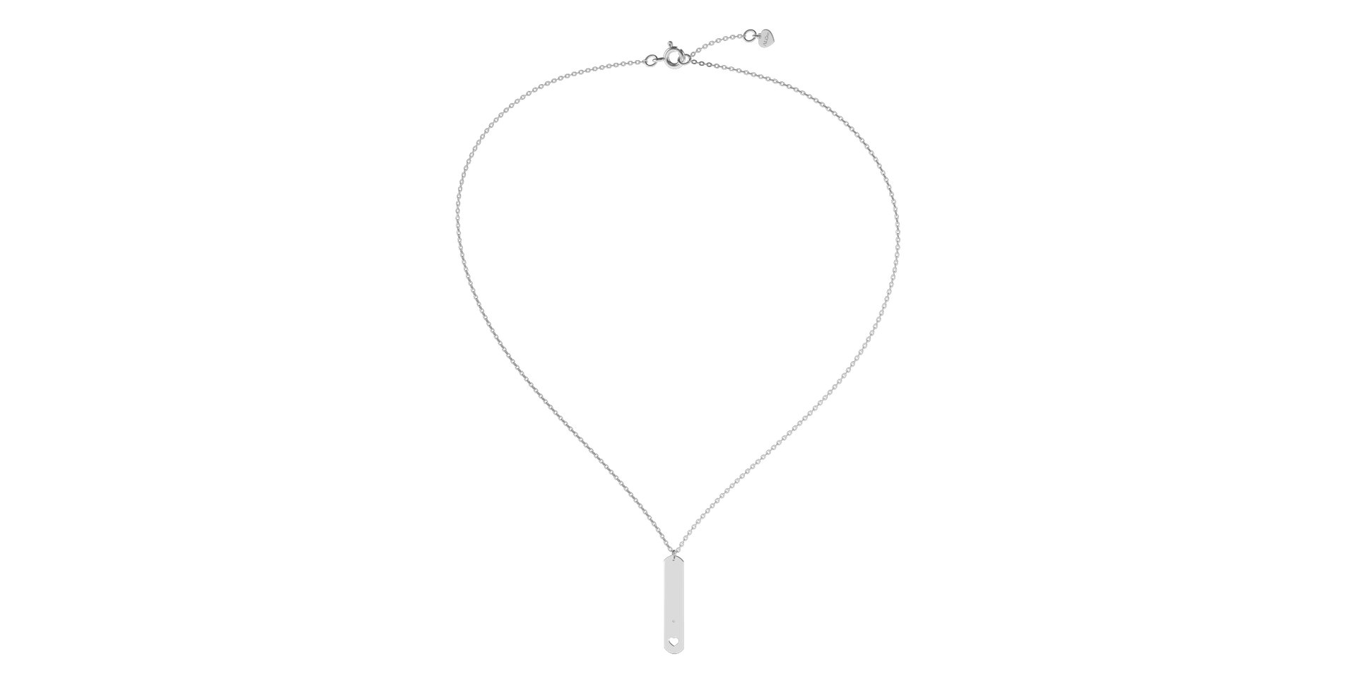 Náhrdelník s diamantem Military Heart