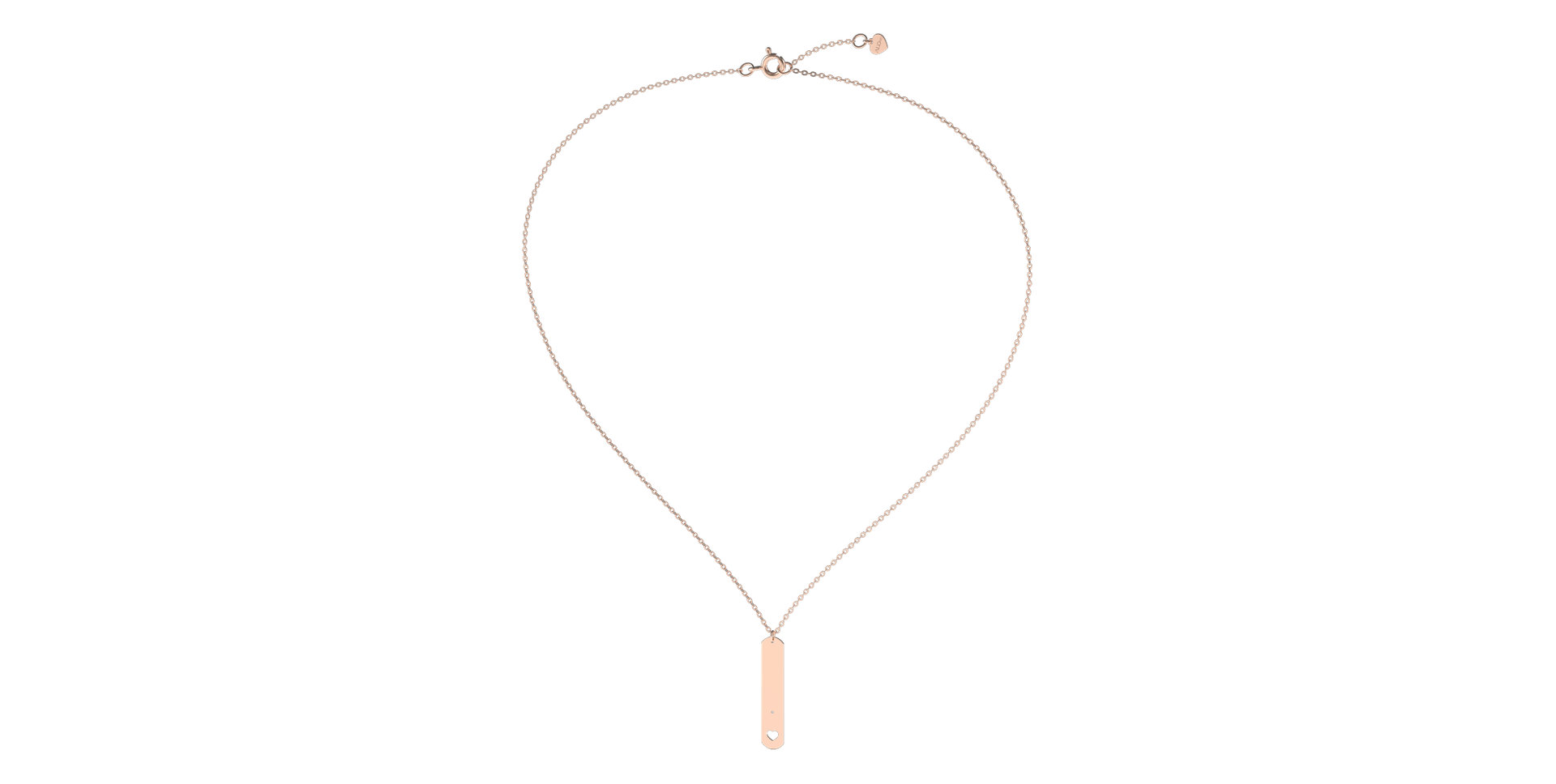 Náhrdelník s diamantem Military Heart