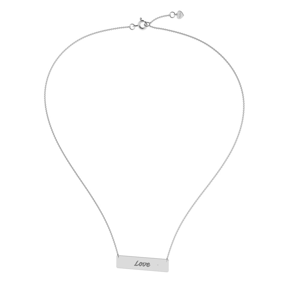 Náhrdelník s diamantem Forever Love