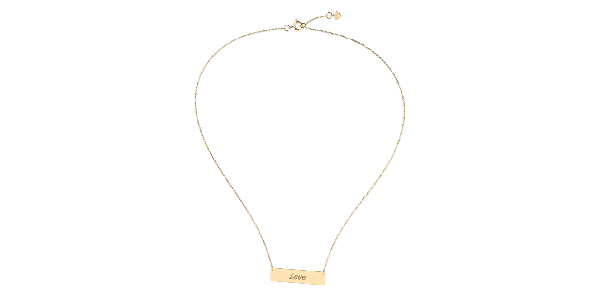 Náhrdelník s diamantem Forever Love