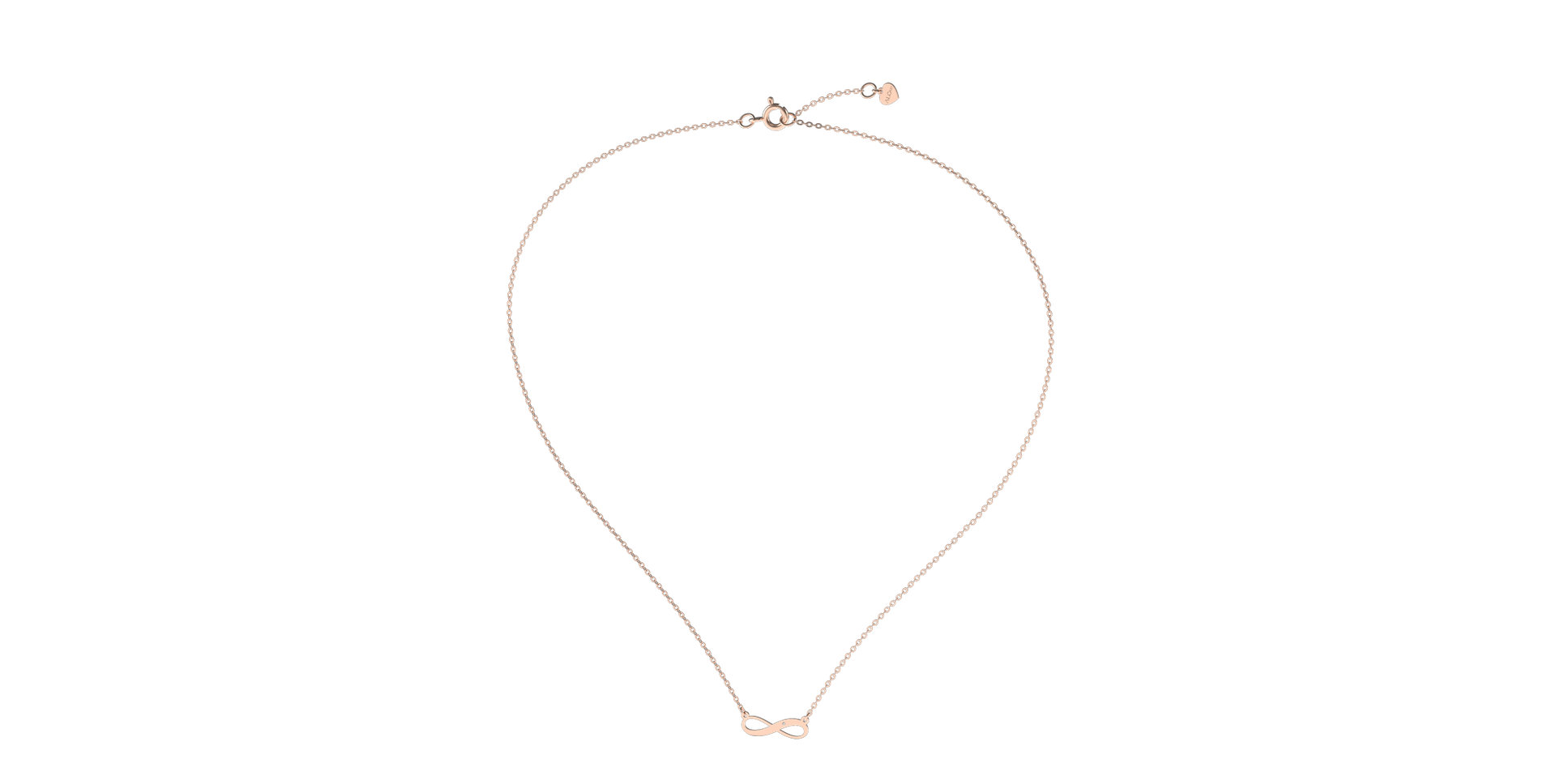 Náhrdelník s diamantem Infinity Love