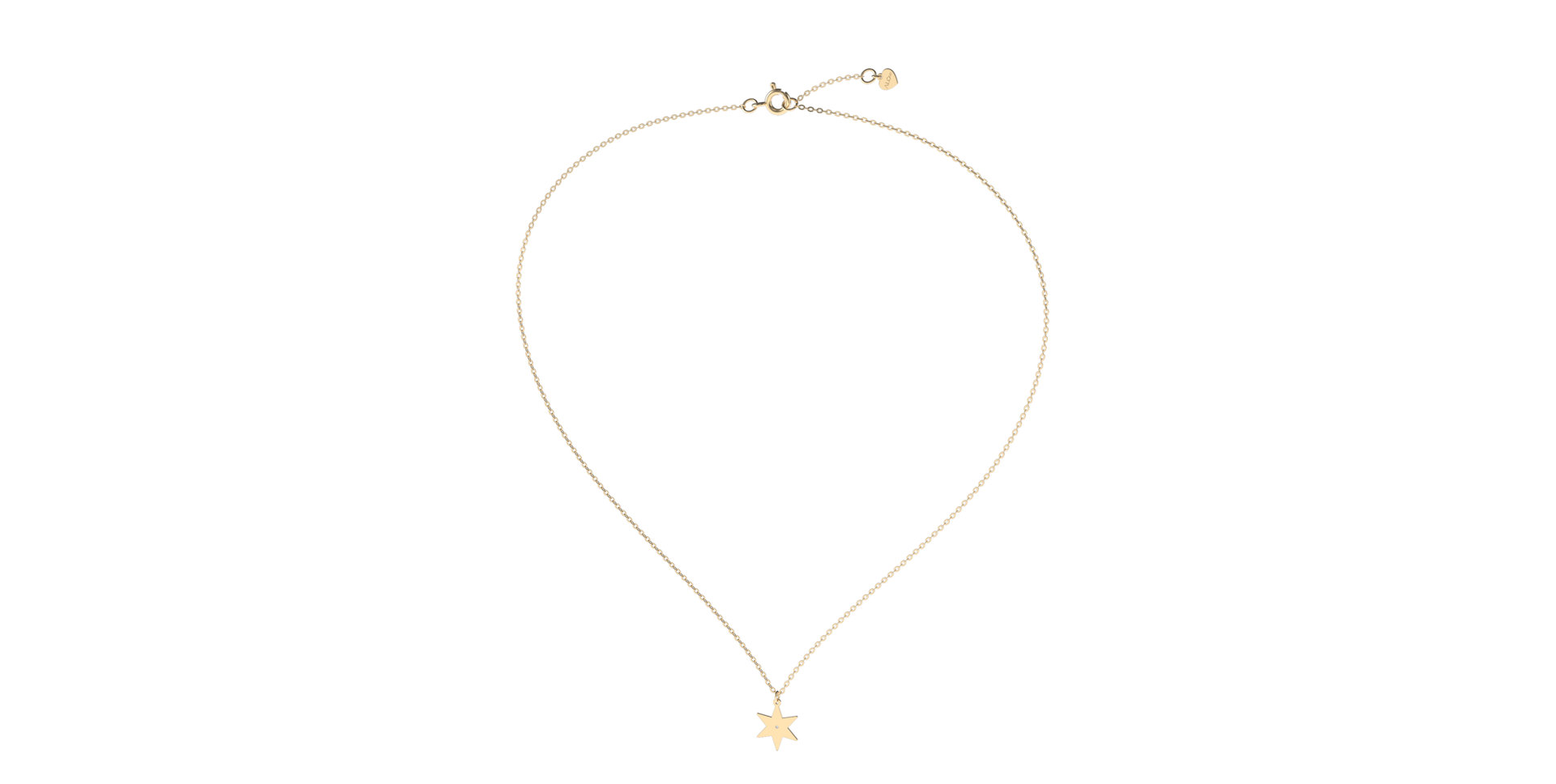 Náhrdelník s diamantem Star