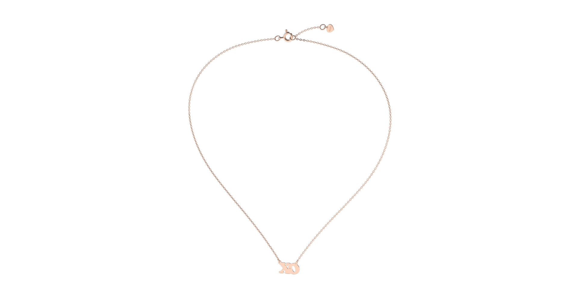 Náhrdelník s diamantem XO