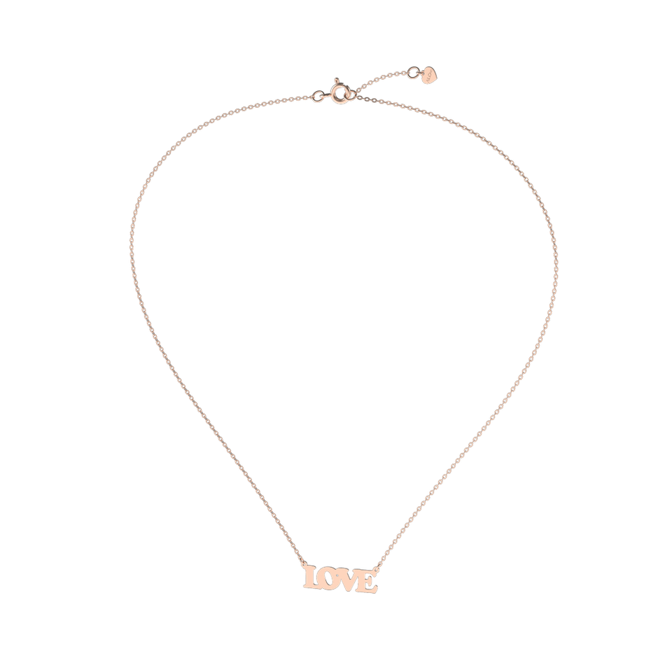 Náhrdelník s diamantem Love