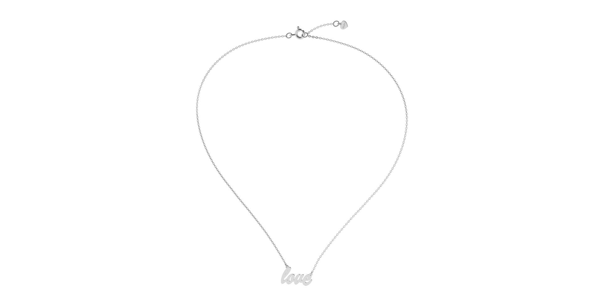 Náhrdelník s diamantem Love