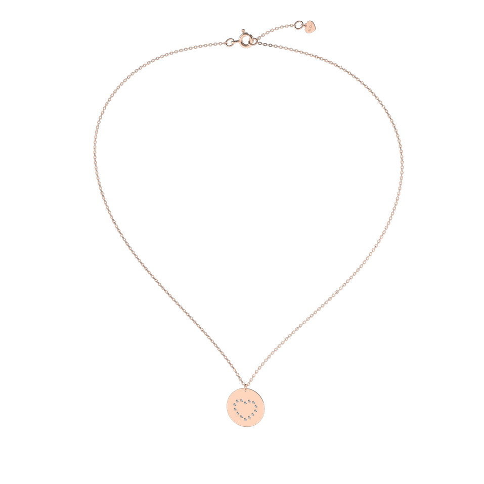 Náhrdelník s diamanty Diamonds Heart