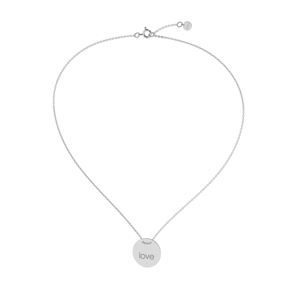 Náhrdelník s diamantem Love Stamp