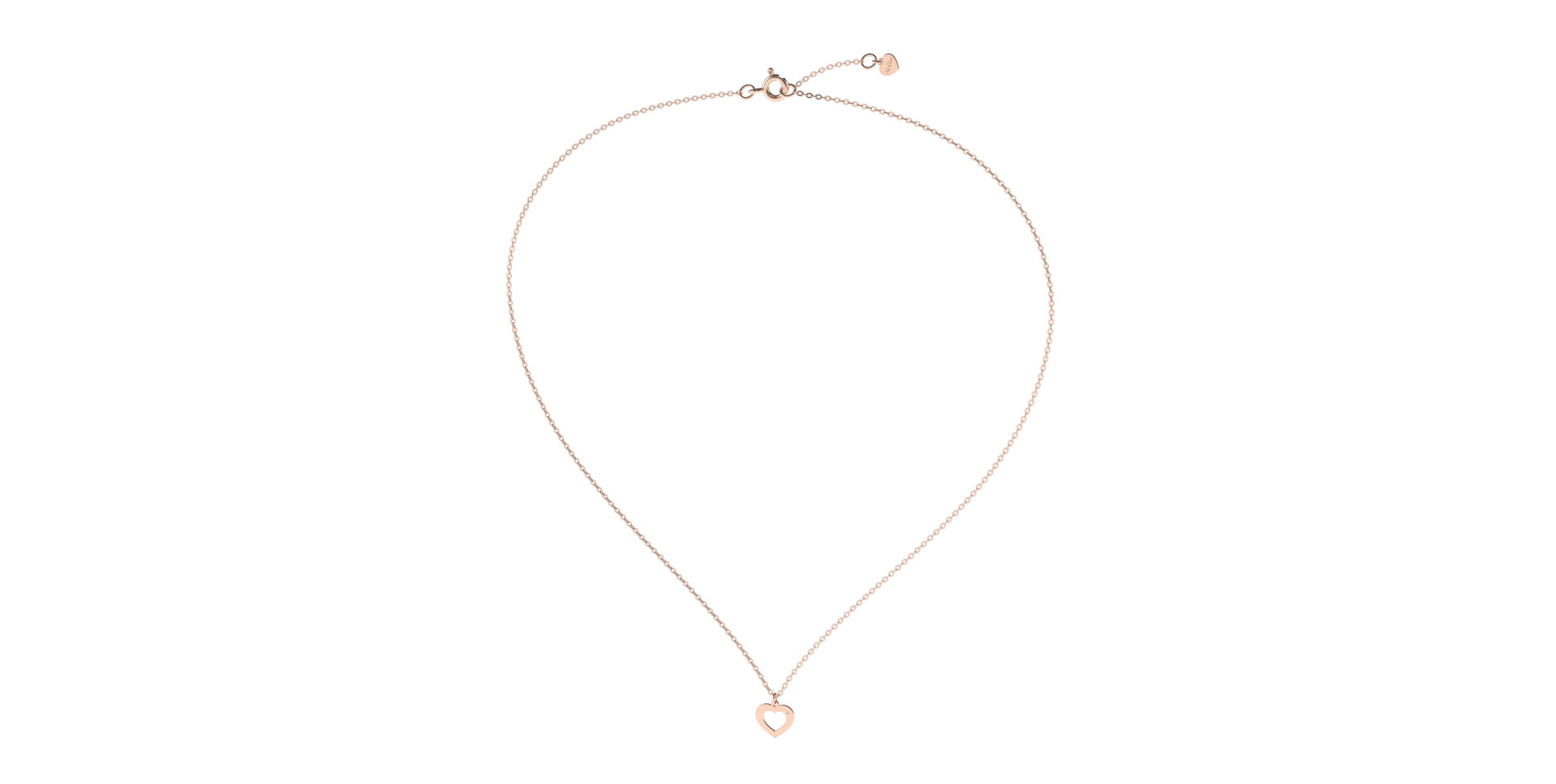 Náhrdelník s diamantem Two Hearts