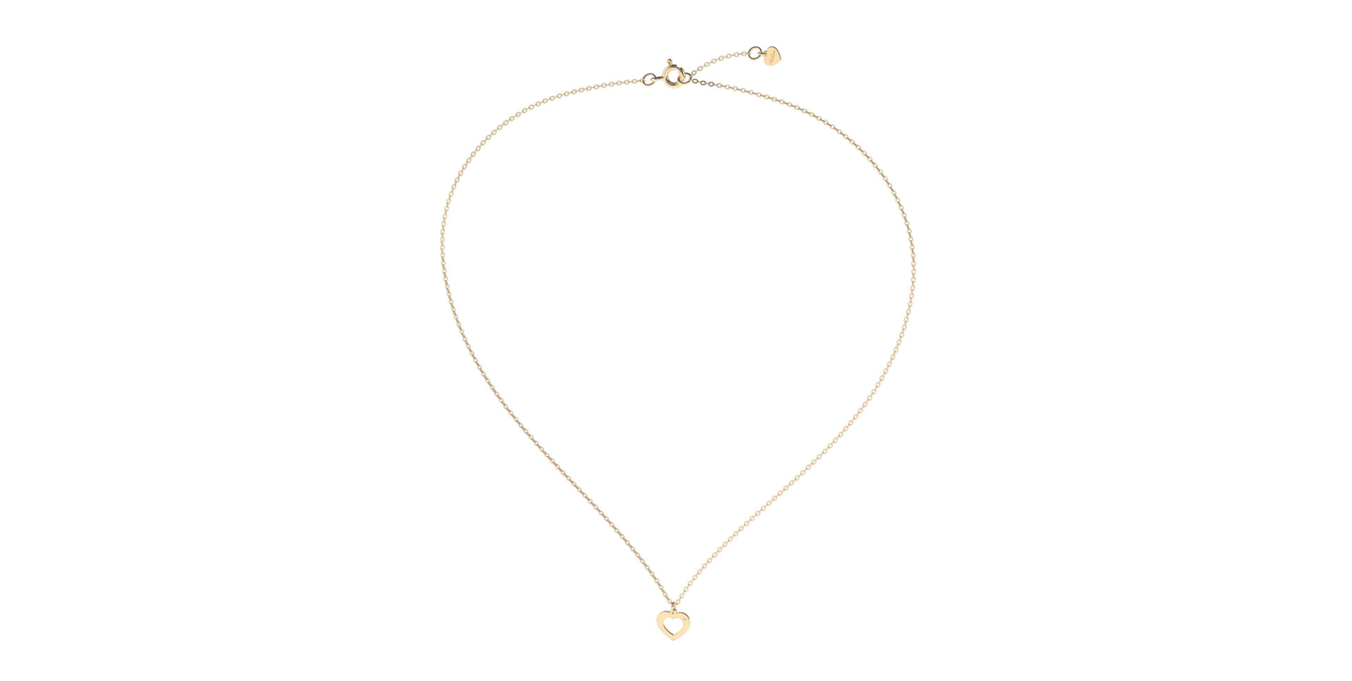 Náhrdelník s diamantem Two Hearts