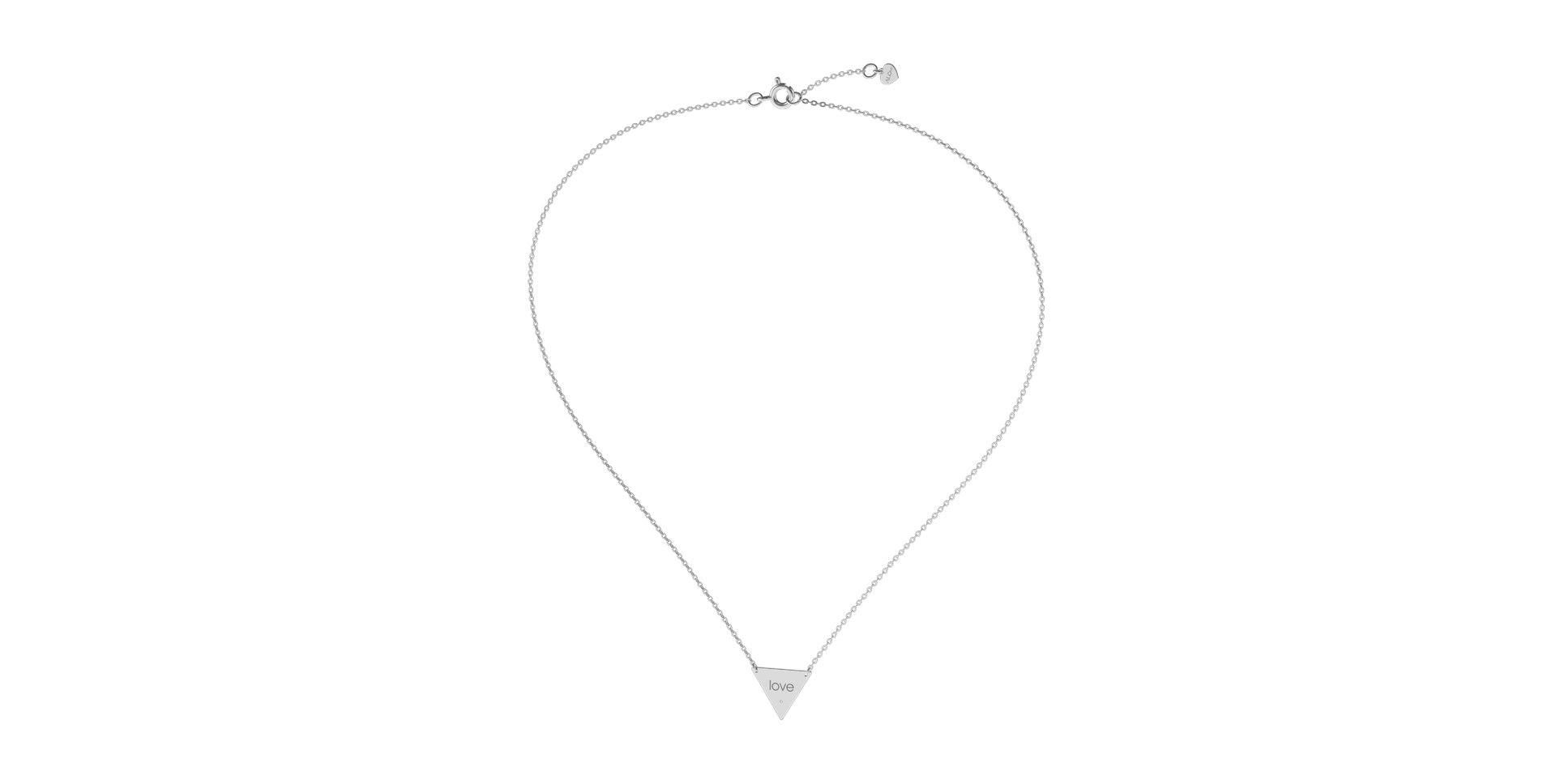 Náhrdelník s diamantem Triangle Love