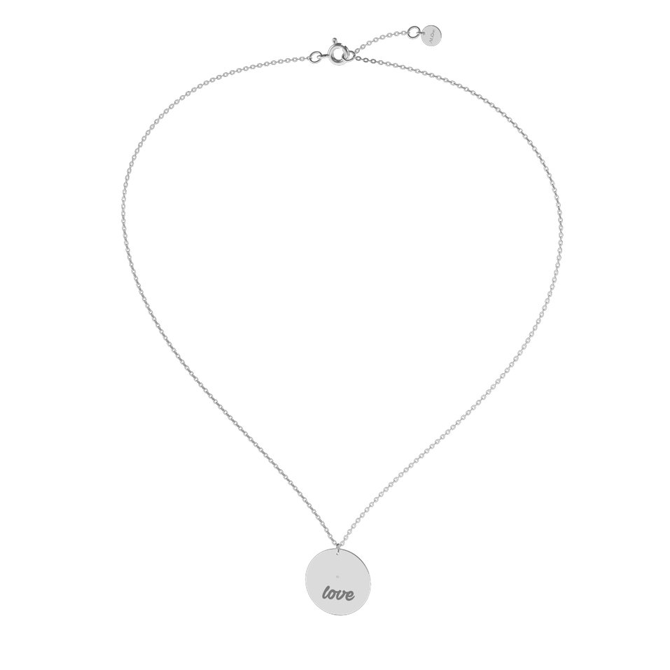 Náhrdelník s diamantem Oval Love