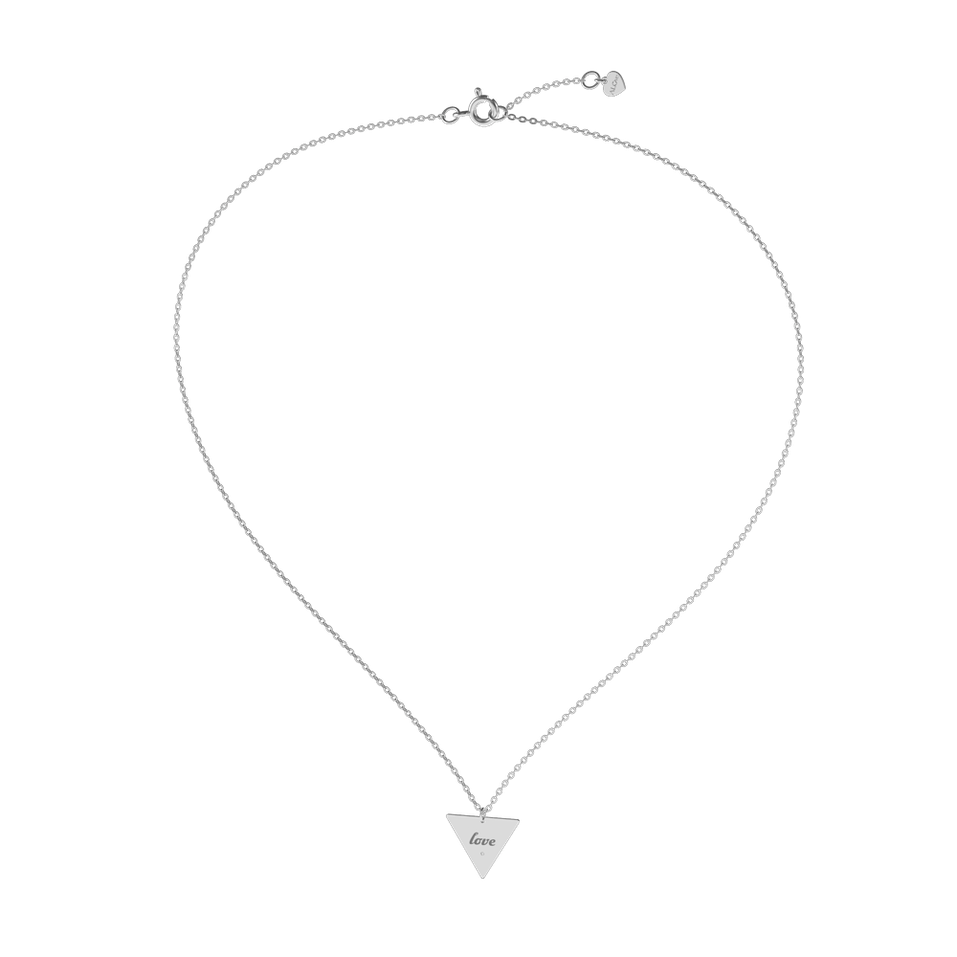 Náhrdelník s diamantem Love Triangle