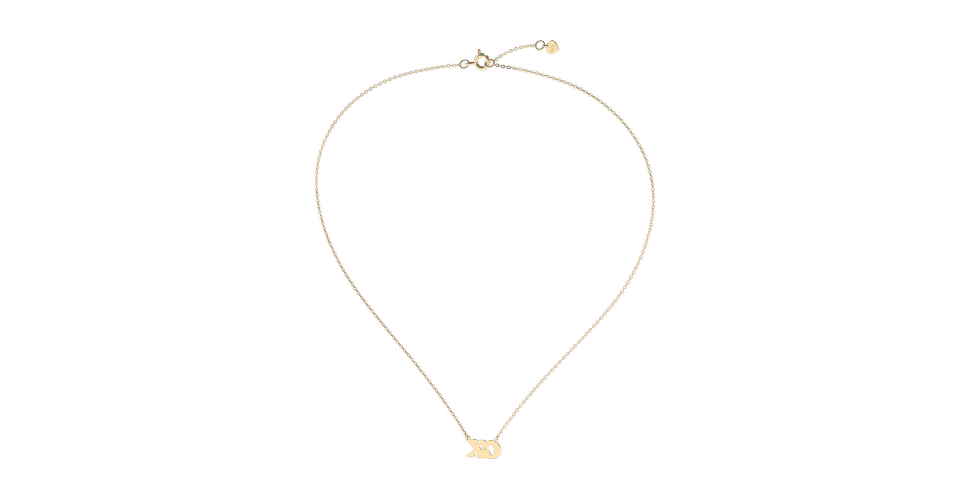 Náhrdelník s diamantem XO