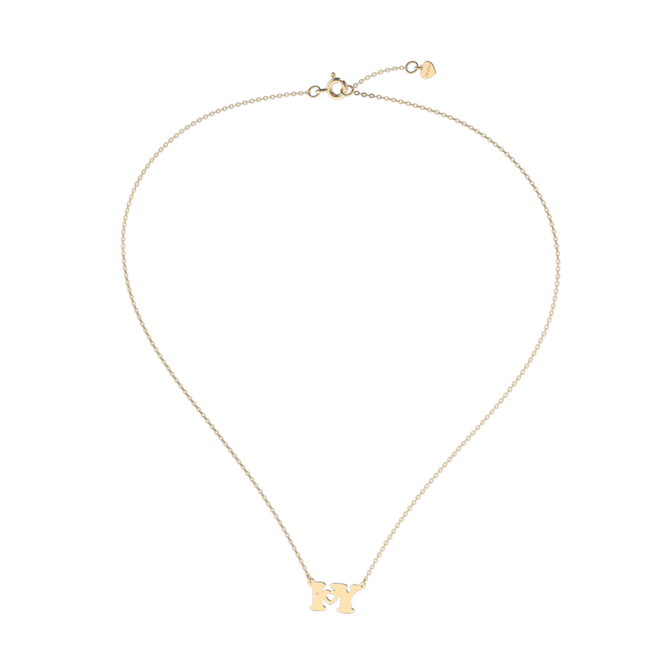 Náhrdelník s diamantem I Love U