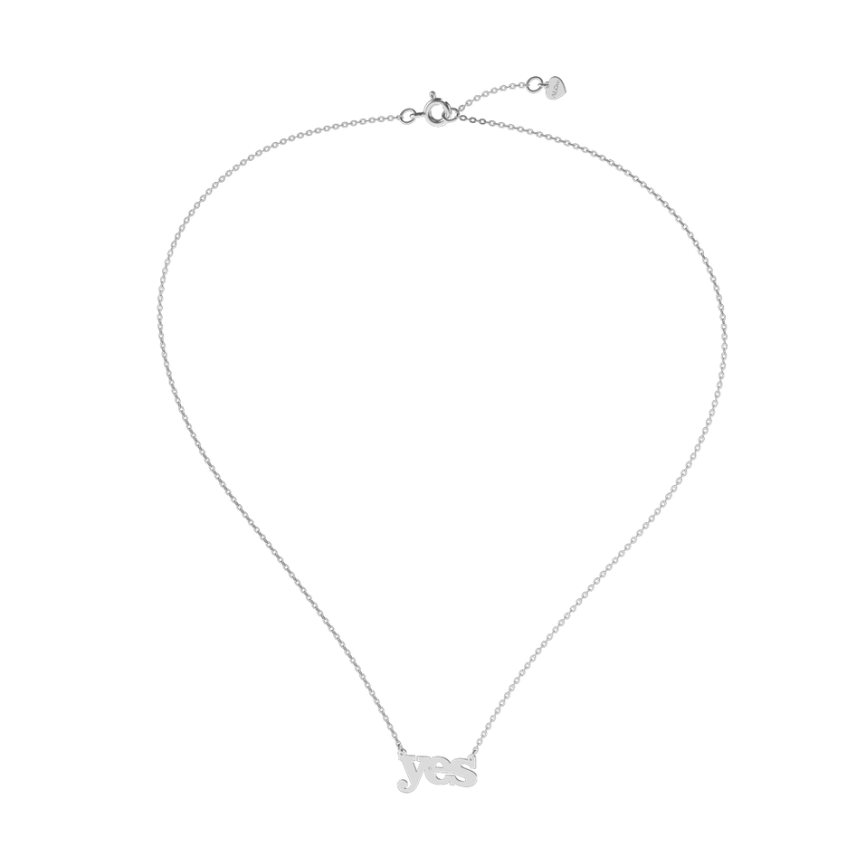 Náhrdelník s diamantem YES