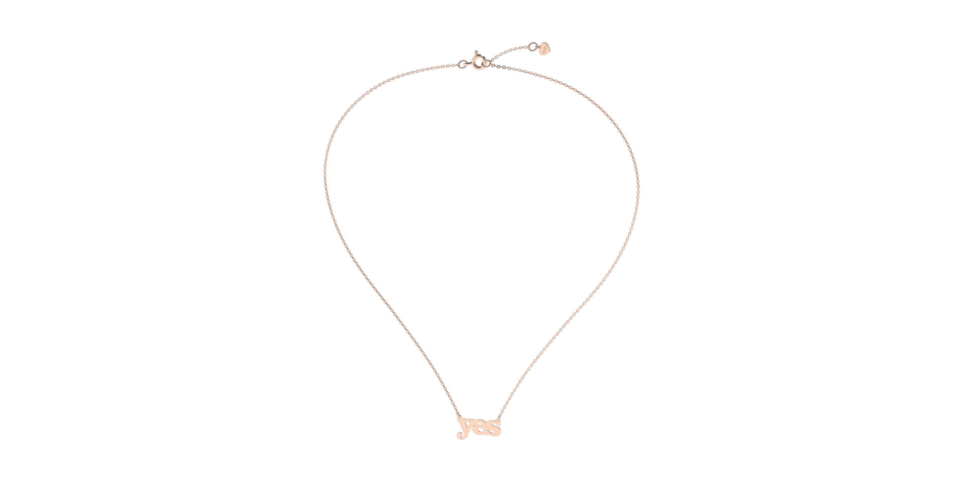 Náhrdelník s diamantem YES