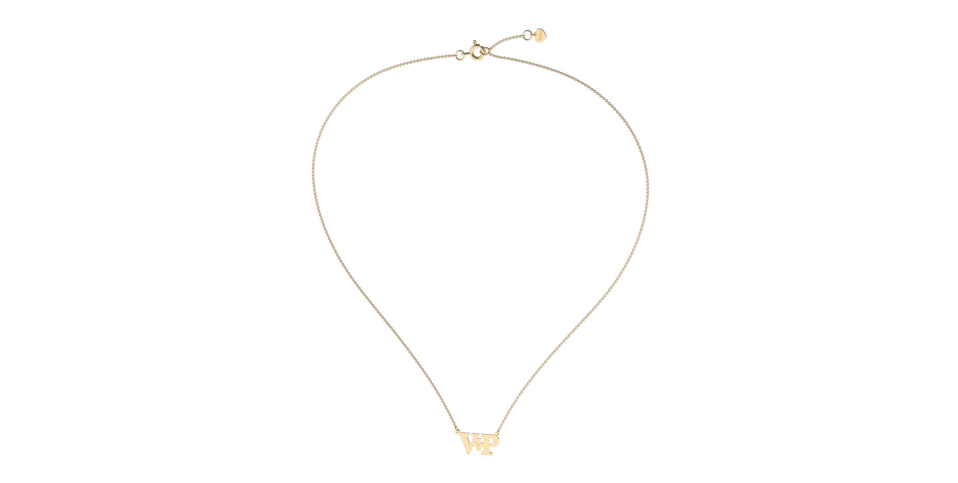 Náhrdelník s diamantem Initials