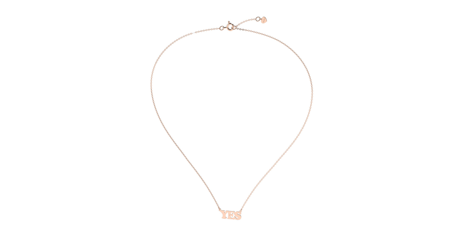 Náhrdelník s diamantem YES