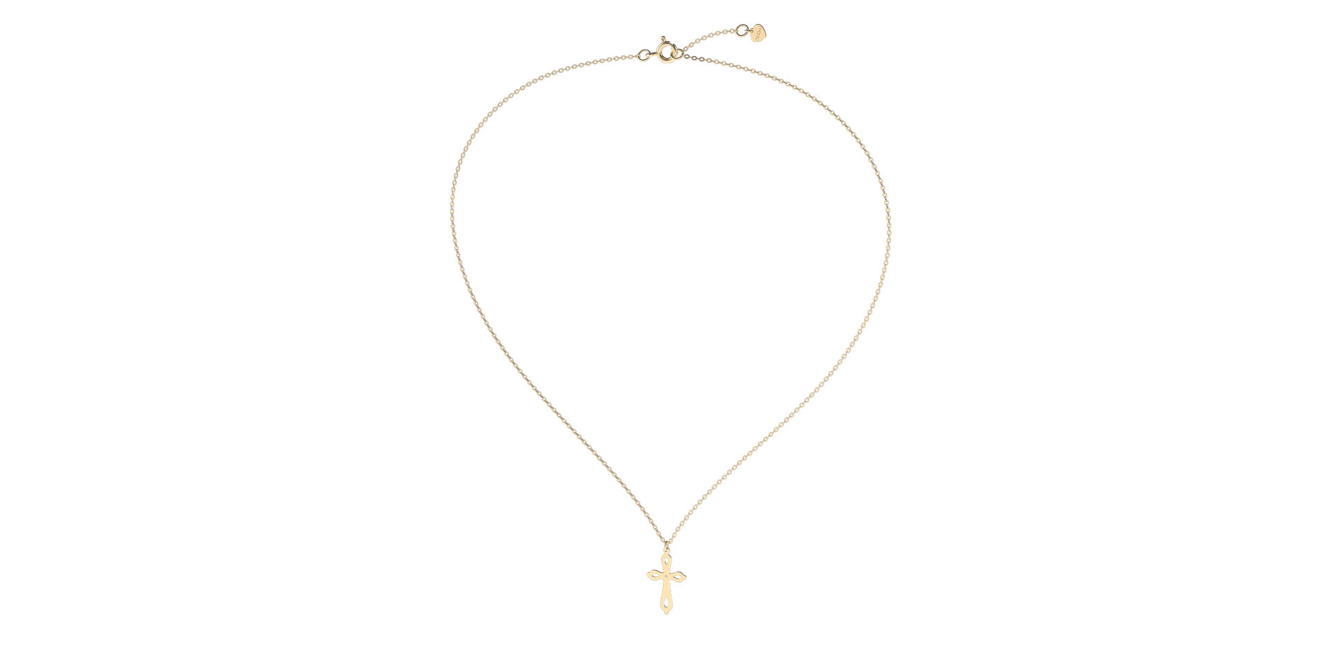 Náhrdelník s diamantem Classic Cross