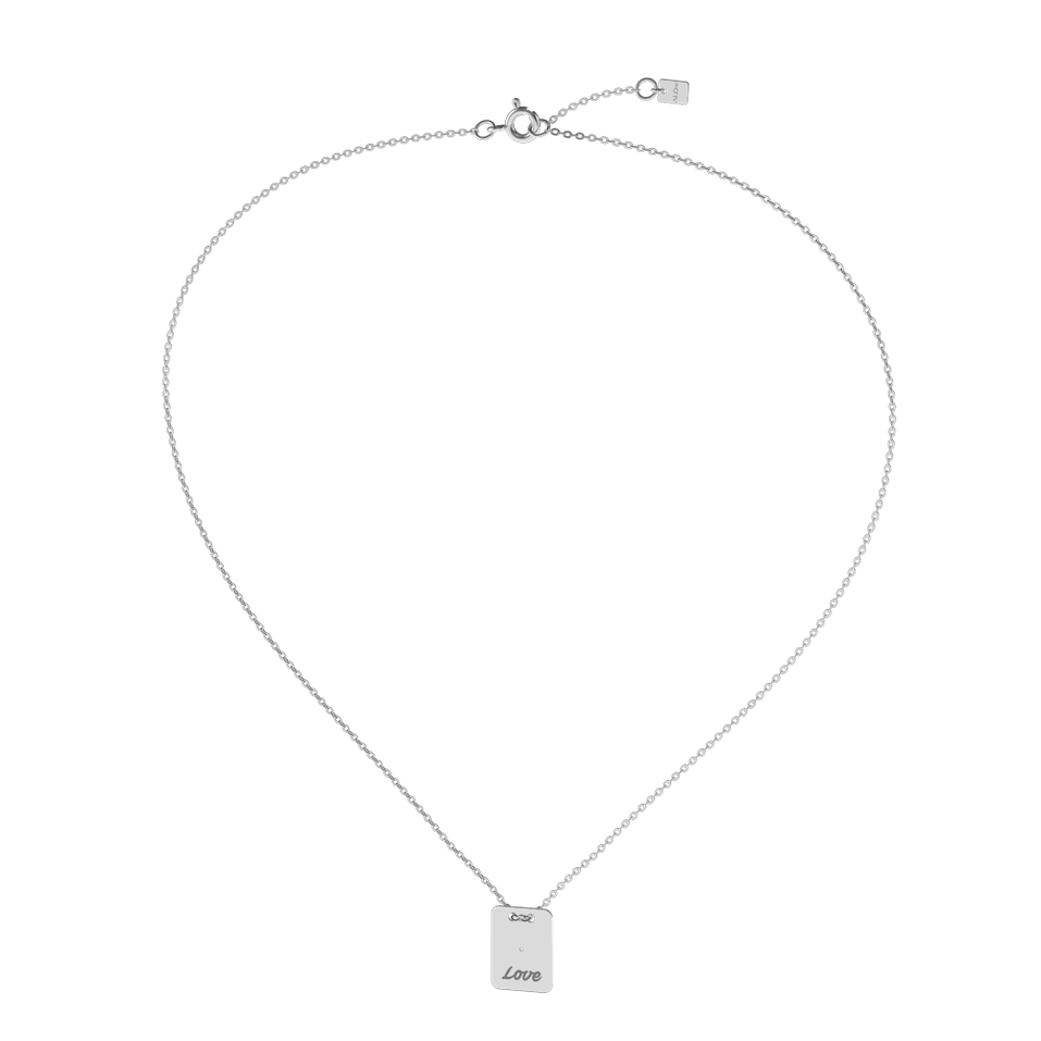 Náhrdelník s diamantem Stamp Love