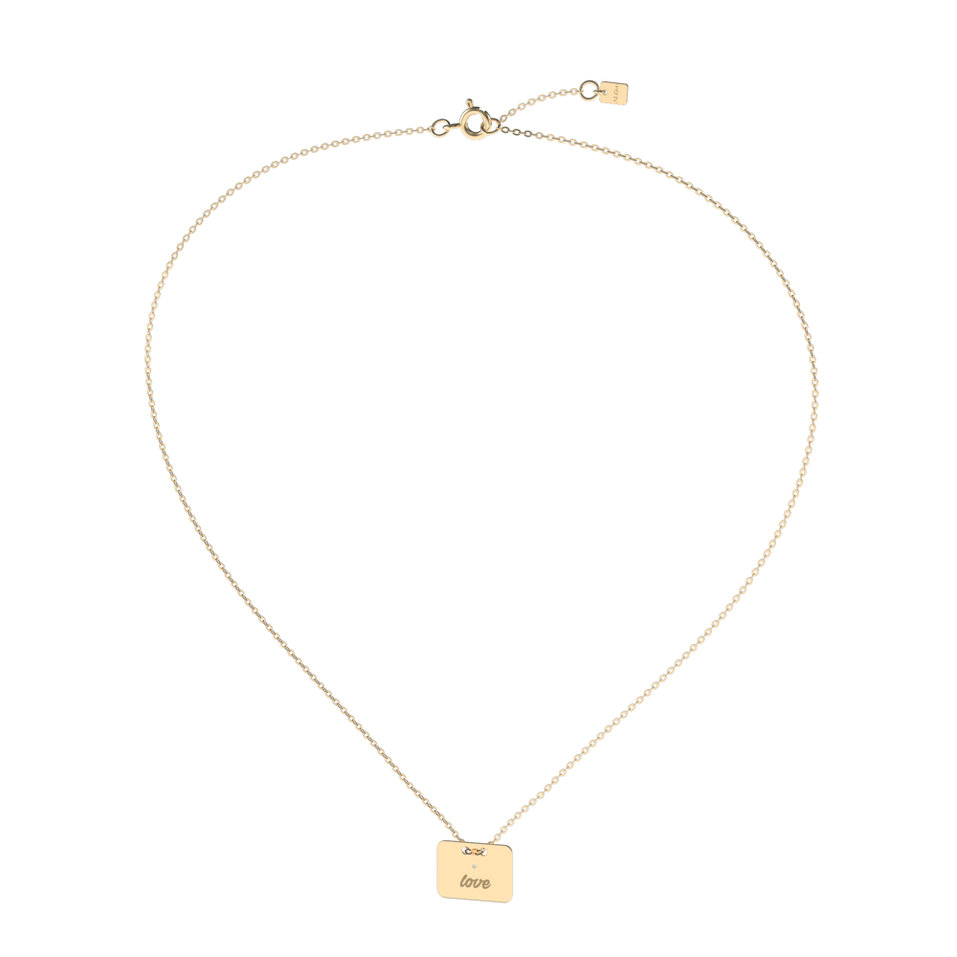 Náhrdelník s diamantem Military Amour