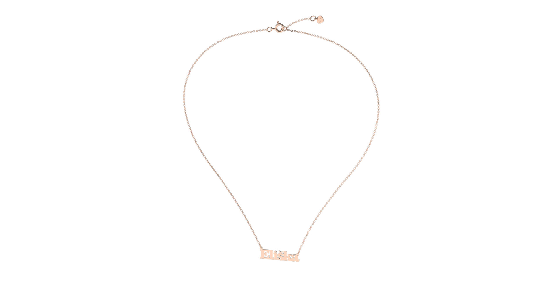 Náhrdelník s diamantem Classic name