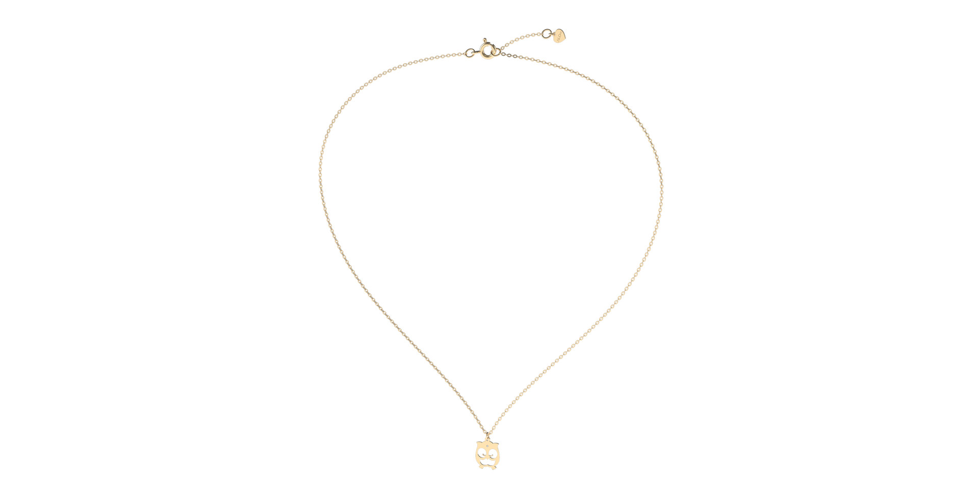 Náhrdelník s diamantem Lovely Owl