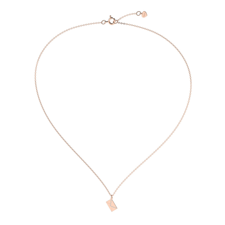 Náhrdelník s diamanty Diamond Envelope