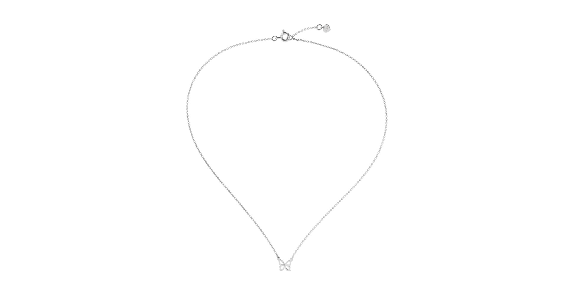 Náhrdelník s diamantem Butterfly