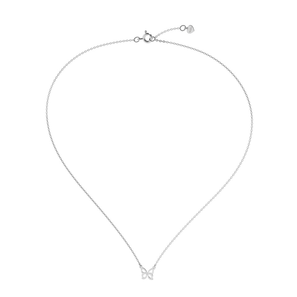 Náhrdelník s diamantem Butterfly