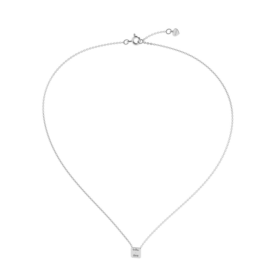 Náhrdelník s diamantem Tell U, Love U